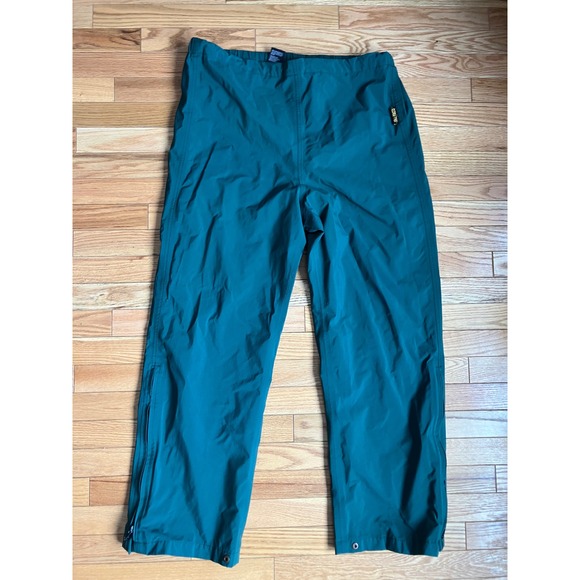 Whitewater Outdoors Gore-Tex Rain Pants Mens Large Teal Green Waterproof Shell - Picture 2 of 9